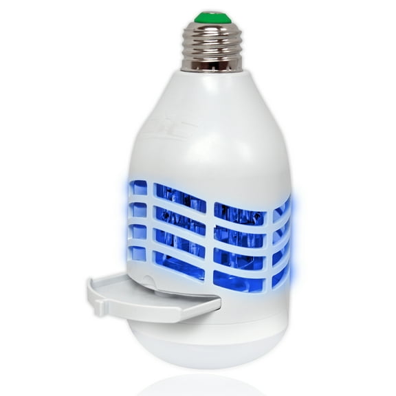 PIC LED Bug Zapper Light Bulb, Mosquito Zapper, Electric Insect Killer, White