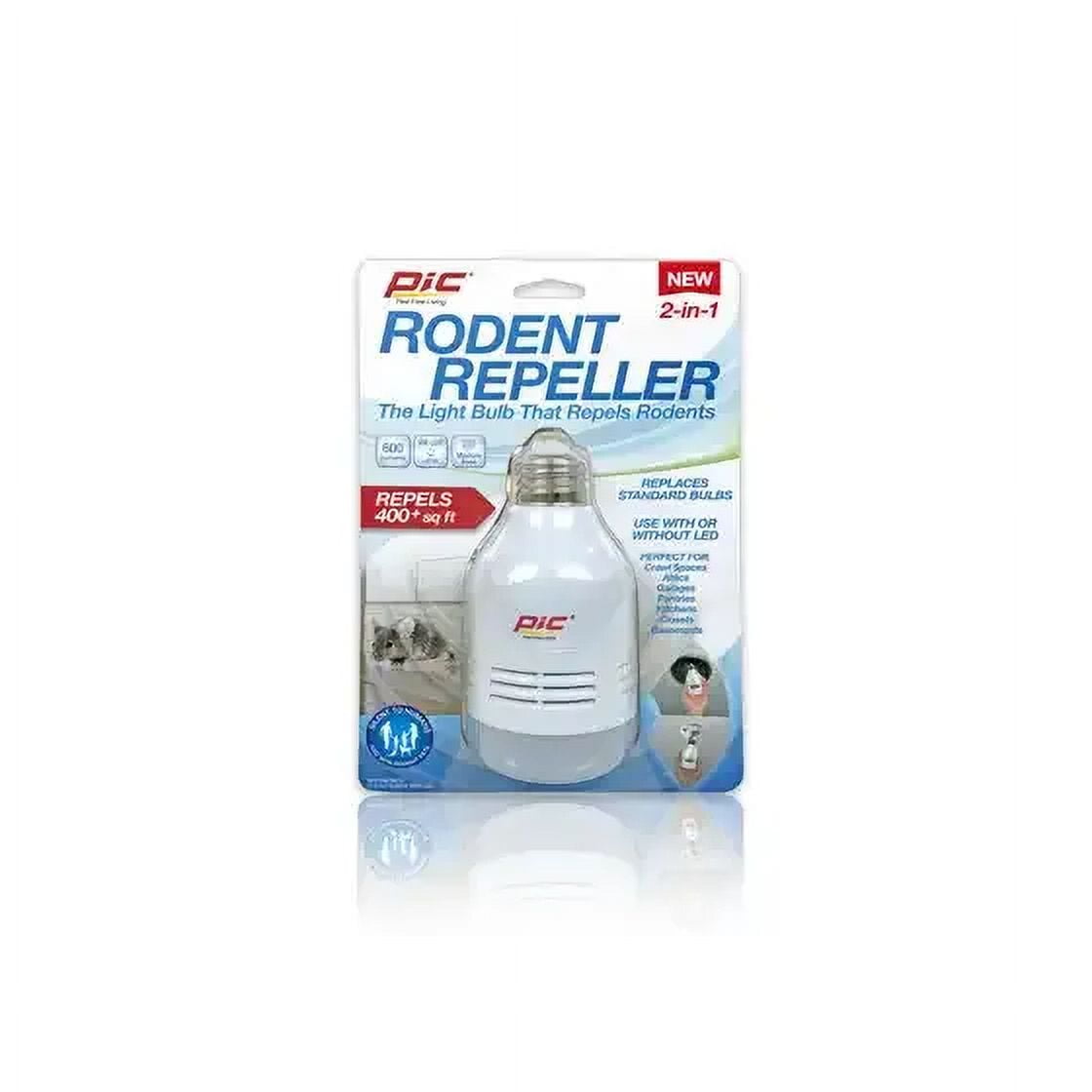 PIC LED-RR Rodent Repeller Bulb, 9 W, Led Lamp, 550 Lumens, Each