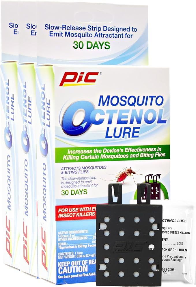PIC Mosquito Octenol Lure (3 Pack), Attracts Mosquitoes, for Use with