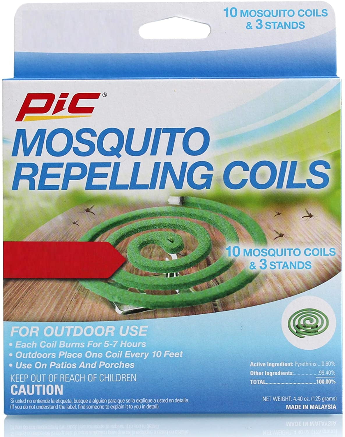 PIC Mosquito Repelling Coils, 10 Count Box, 2 Pack - 20 Repellant Coils Total
