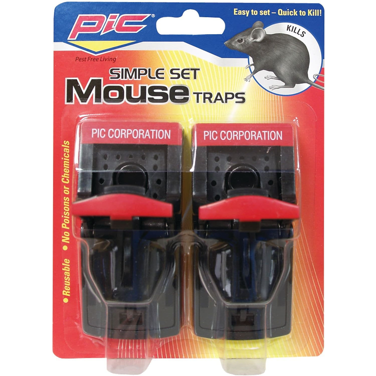 Elbourn Indoor Mouse Traps, Wooden Mousetraps Trap Killer Pest Control - 8  Pack 