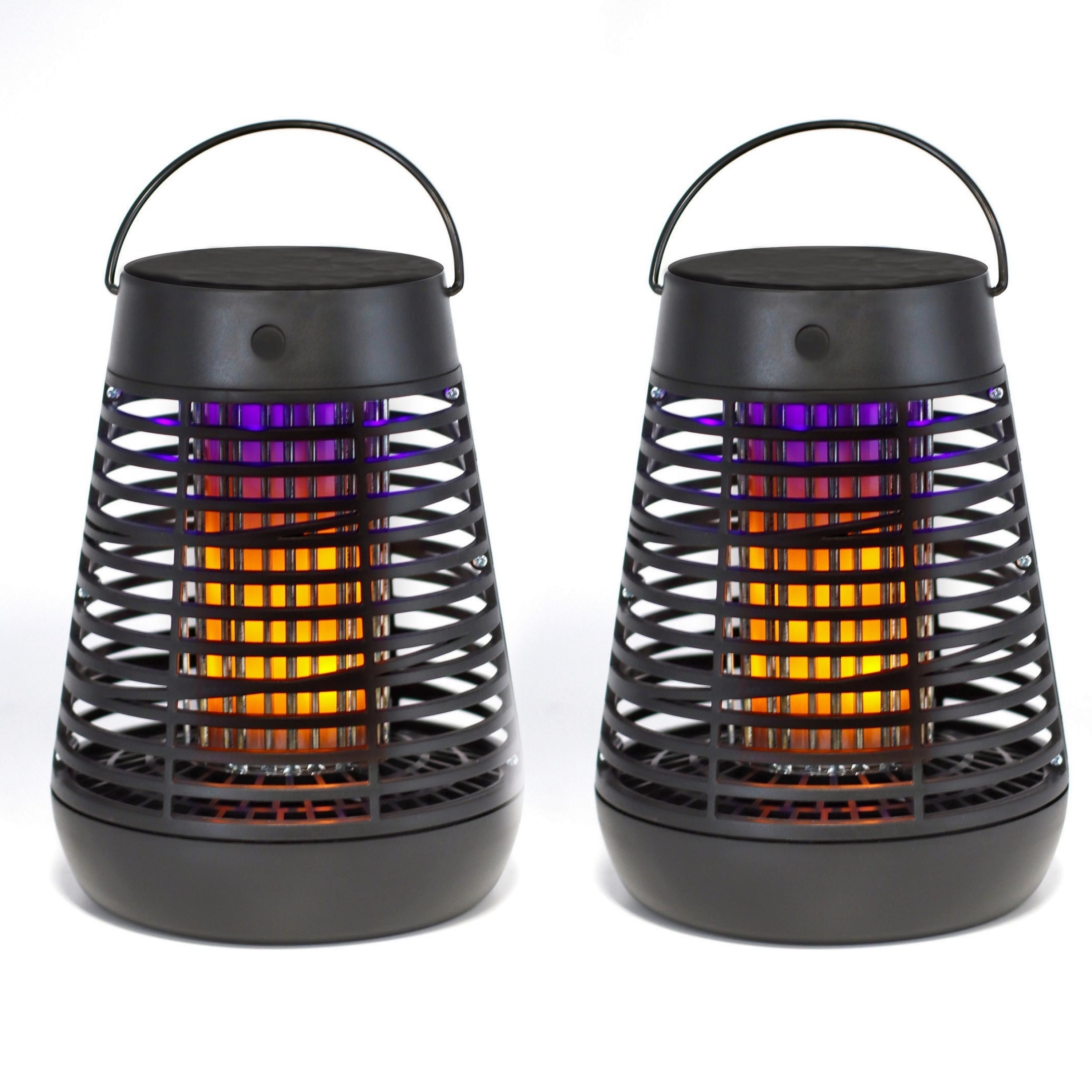 PIC Solar Portable 1/2 Acre Bug Zapper, Flying Insect Killer Torch