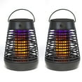 thumbnail image 1 of PIC Solar Portable 1/2 Acre Bug Zapper, Flying Insect Killer Torch, Black, 2 Pack, 1 of 9