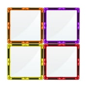 PicassoTiles Mirror Magnetic Tile Blocks, Square Expansion Set, STEM Educational Toy, Toddler Magnets, Sensory Learning, Stacking Blocks for Age 3+