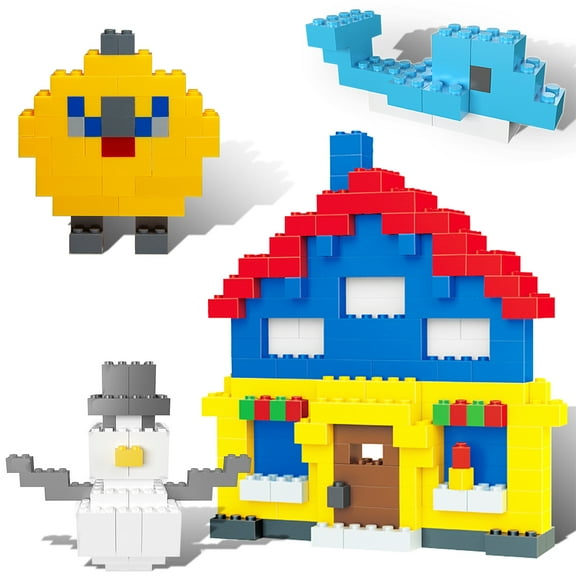 PicassoTiles 2250PCS Building Block Tiles, Unique Creative Shapes for STEM Play, Educational Construction Toy for Kids Boys & Girls Ages 3+