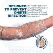 PICC LINE COVERS - 7 Pack - SMALL - Elbow/Knee - Waterproof Wound Protection - Disposable - fits bicep circumference 9 - 16"