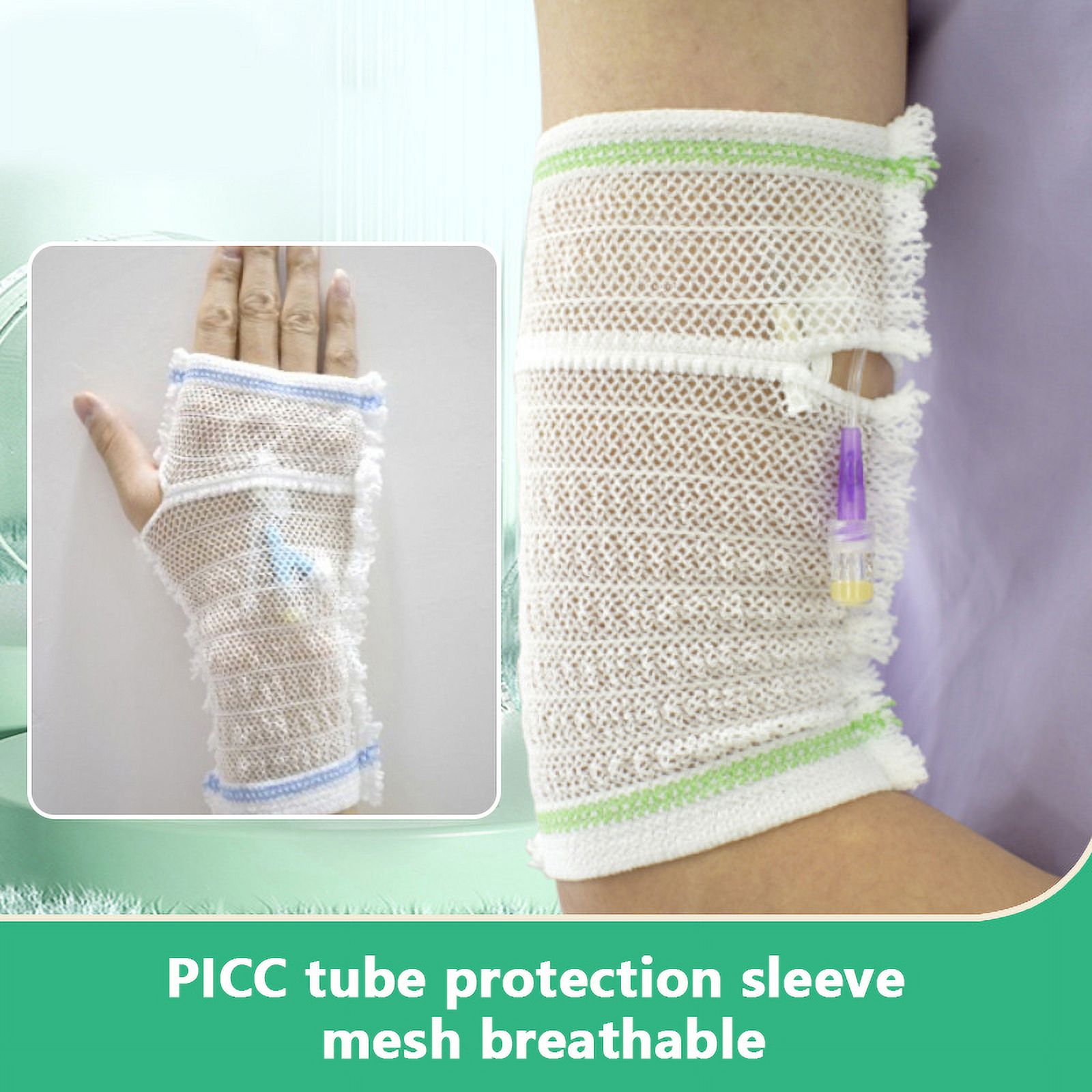 PICC Mesh Nursing Protective Sleeve Breathable Medical Elastic Bandage  Indwelling Needle Fixation Line Arm Sheath For Adult - Walmart.com
