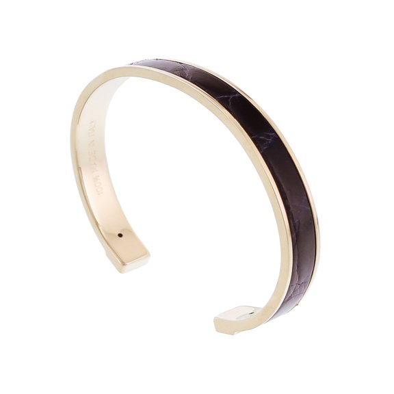 PICCOLO CROCCO MAR Navy Blue Genuine Crocodile Bracelet