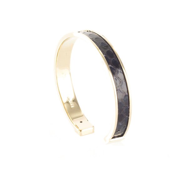 PICCOLO PITTONE MAR Navy Blue Genuine Python Bracelet