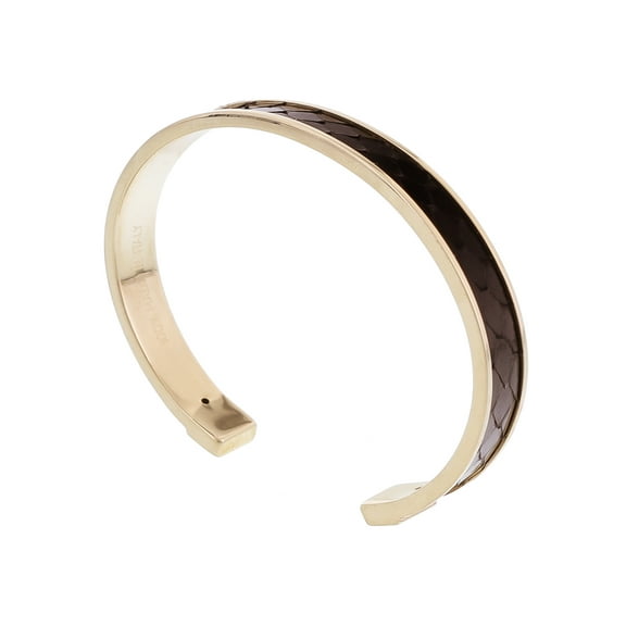 PICCOLO PITTONE NR Black Genuine Python Bracelet