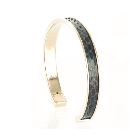 PICCOLO PITTONE VR Forest Green Genuine Python Bracelet