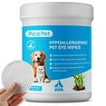 PICE PET Hypoallergenic Eye OIF8 Wipes for Dog & Cats, PlantBased Tear