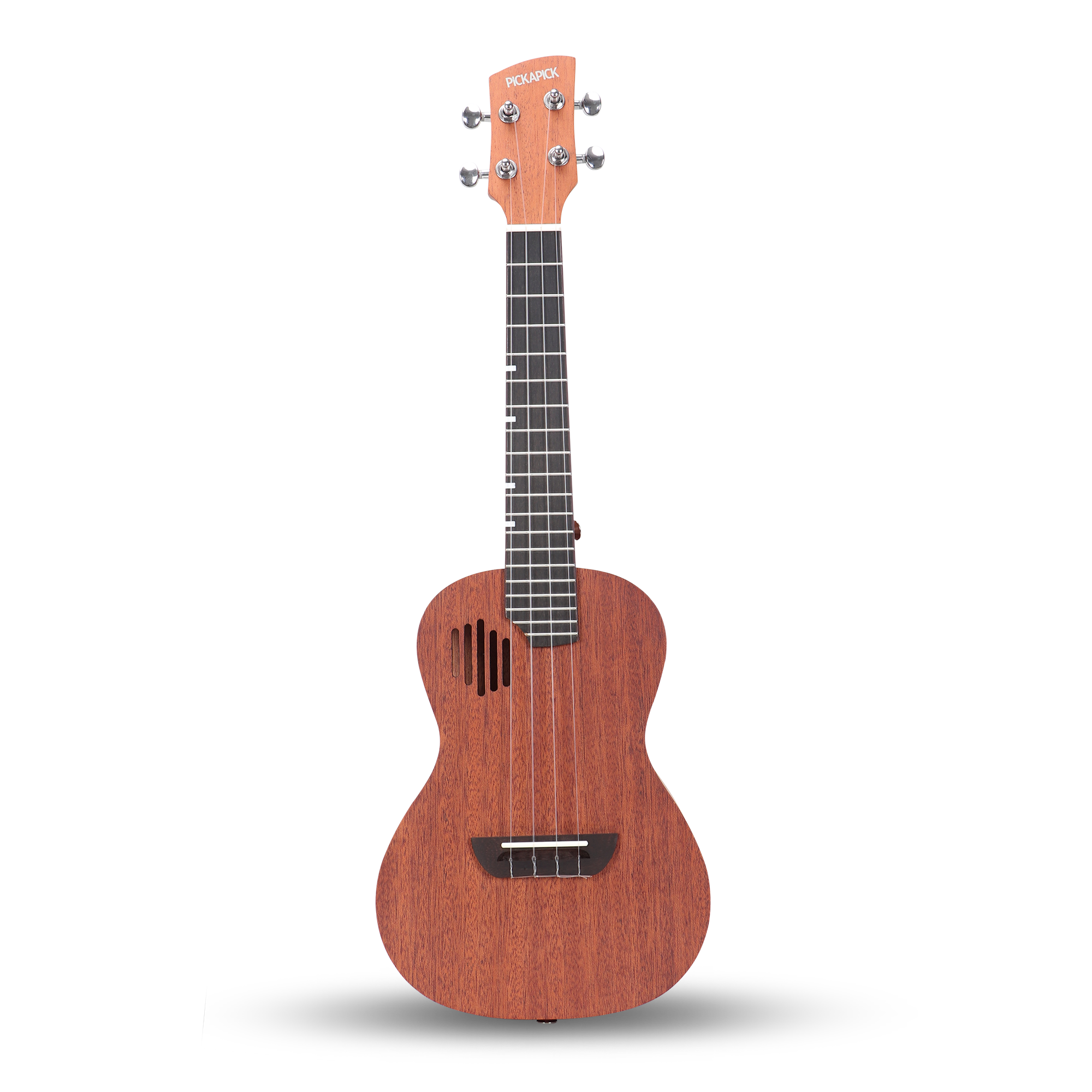 PICKAPICK Concert Ukulele M1, 23 Inch All Mahogany Ukulele with Gig Bag, Strap & Heart Pick, Easy to Play for Beginner