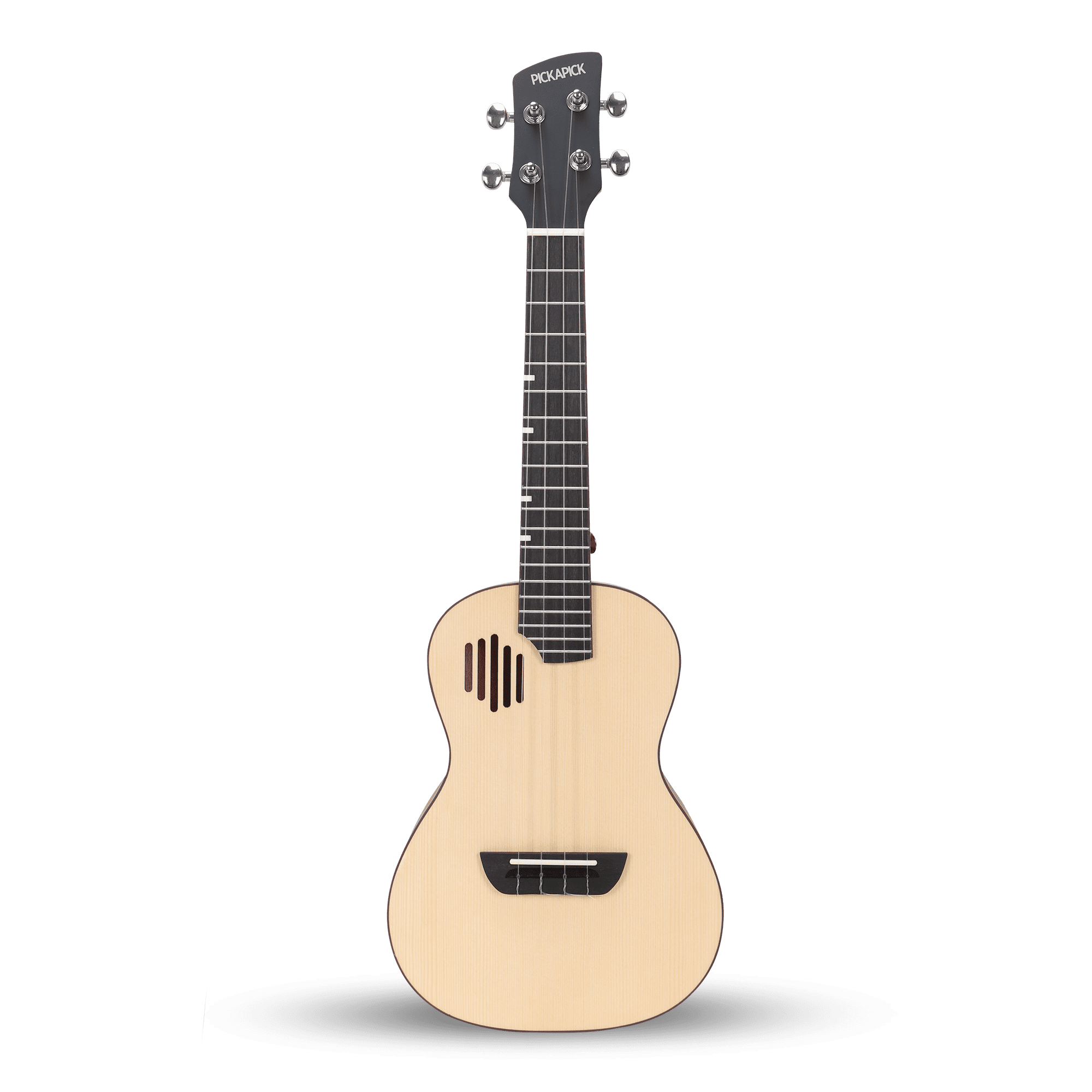 PICKAPICK Concert Ukulele S1 – 23 Inch Spruce Top Ukulele with Gig Bag, Strap & Heart Pick, Easy to Play for Beginners