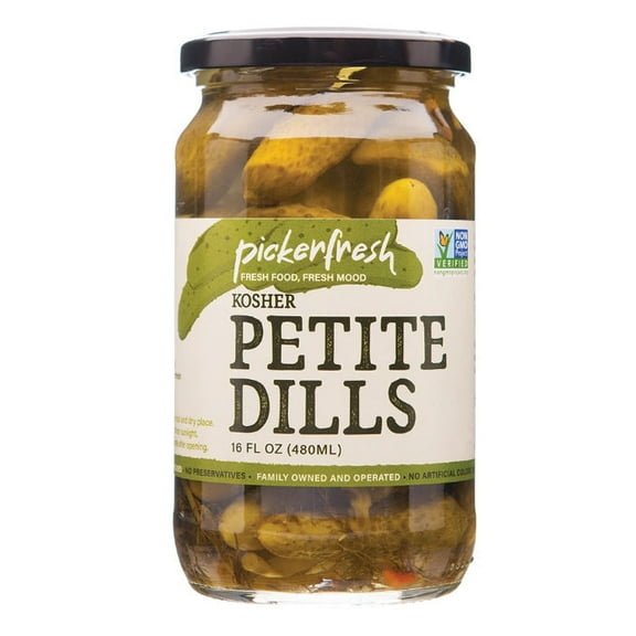 PICKERFRESH - Kosher Petite Dills 16OZ ( Pack of 6)
