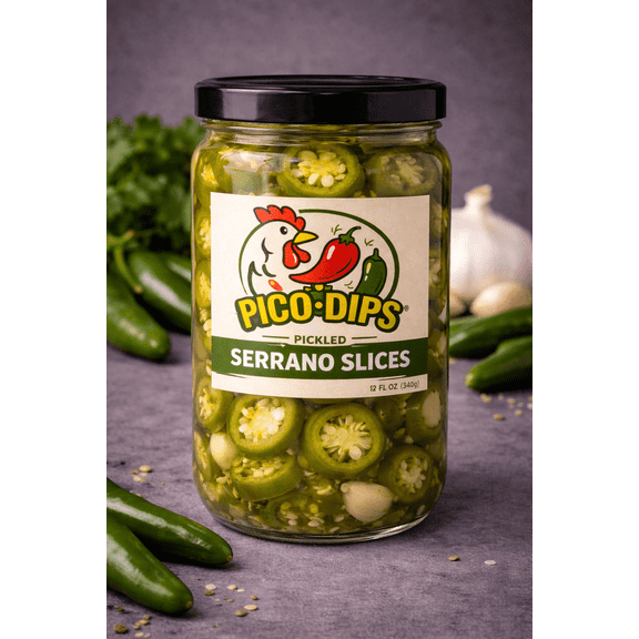 PICKLED SERRANO PEPPERS