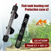 PICKTEAM Premium Aquarium Heater Stick, Safe and Energy Saving, Accurate Temperature Control, Eco-friendly Submersible Water Heater for Fish Tank, 25W-300W