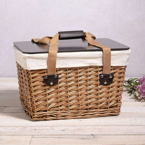 PICNIC TIME Canasta Wicker Basket