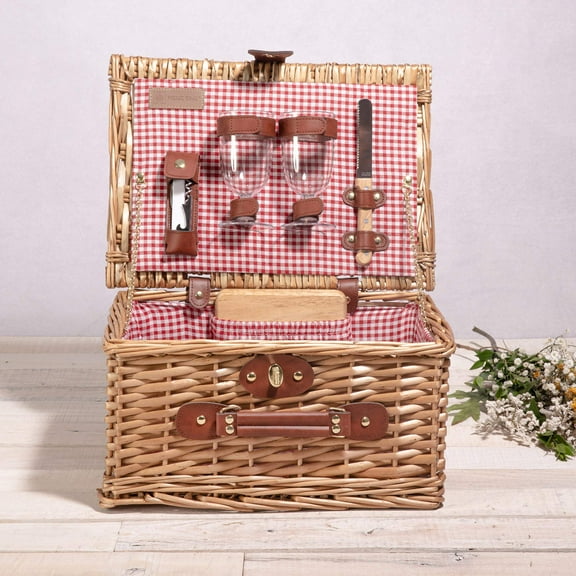 PICNIC TIME Classic Wine & Cheese Picnic Basket