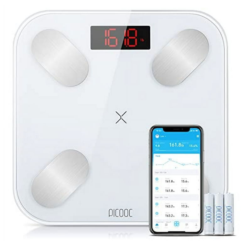 PICOOC Smart Scale for Body Weight, Body Fat Scale with 14+ Body  Compositions, Digital Bathroom Scales with Smartphone App Sync with  Bluetooth, Highly