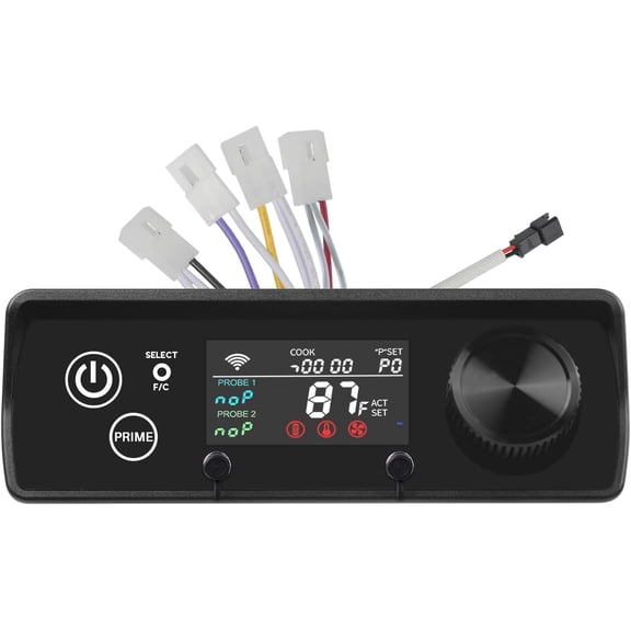 PID Rectangular Smart App-Enabled WiFi Pellet Grill Controller Board for Various Series  Control Panel Replacement