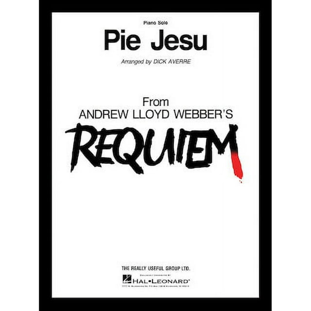 Pie Jesu Piano Solo From Andrew Lloyd Webber S Requiem Walmart Pie Jesu Piano Solo From Andrew Lloyd Webber S Requiem Walmart