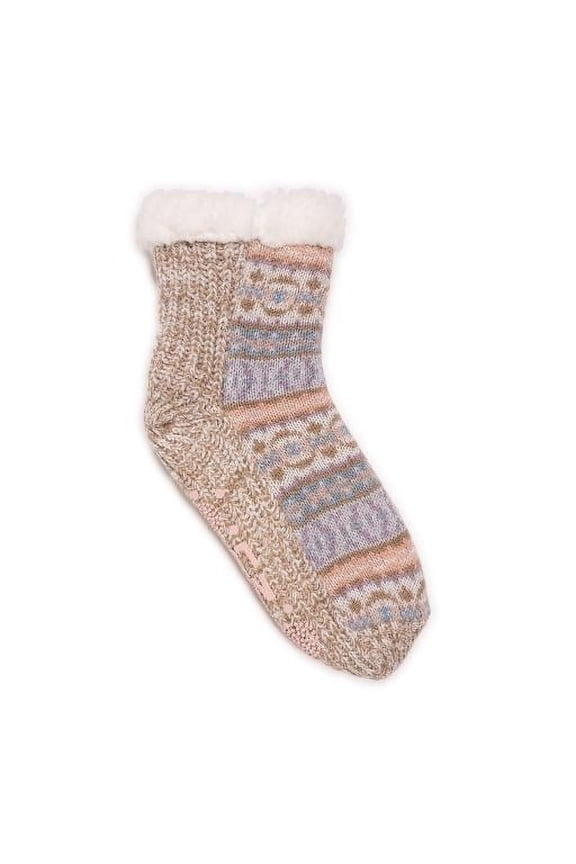 Women's Pieced Cabin Sock, 1-Pair, Sizes S/M & L/XL