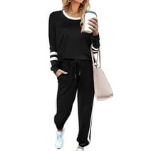 oyyn Fashion Women 2 Piece Set Outfits Casual Pullover Top and Pants ...