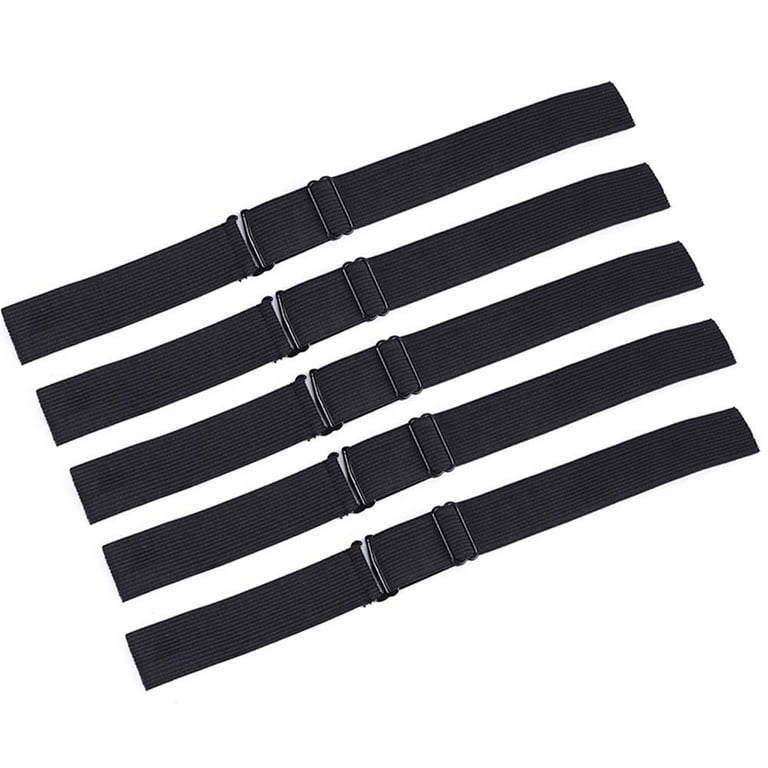 6pcs/Lot Black Elastic Bands with Adjustable Straps Adjustable Wig