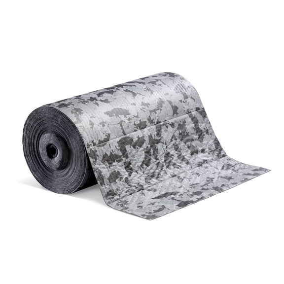 PIG Gray Ham-O Absorbent Mat Roll - 32" x 150' Heavyweight Mat Roll - Absorbs up to 47.4 Gallons - MAT116 CA2