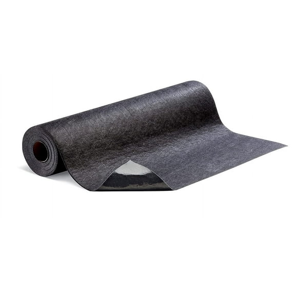 PIG Grippy Floor Mat | Adhesive-Backed Floor Mat | (5) Pre-Cut 3' x 10' Entrance Mats | Black | GRP36203-BK