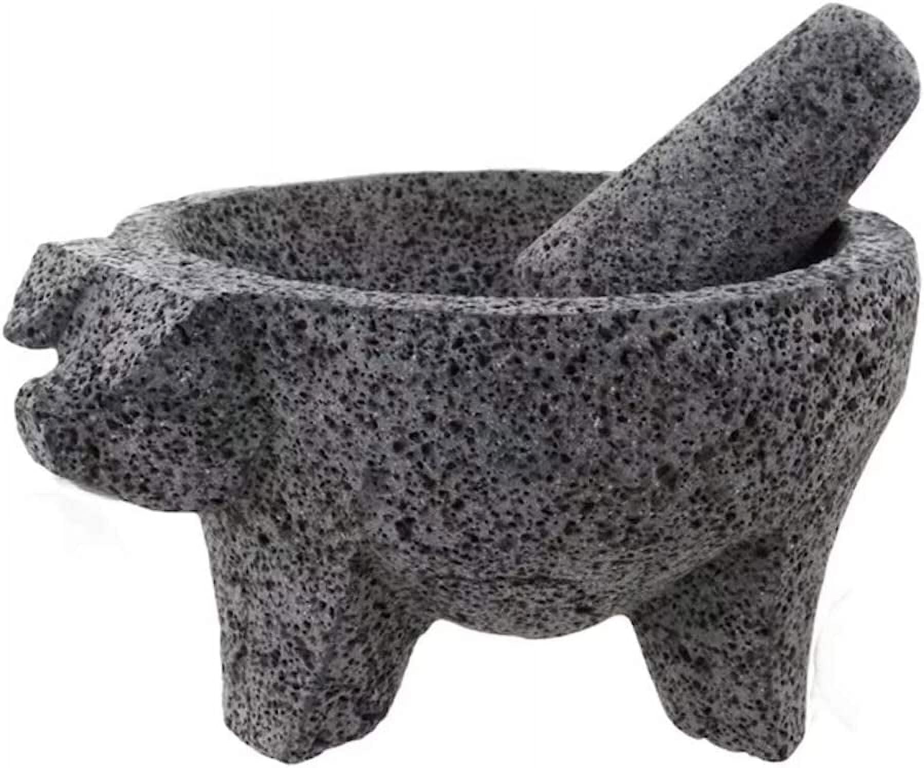 PIG Molcajete Mortar & Pestle From Mexico Handmade
