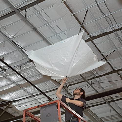 PIG Roof Leak Diverter Tarp 5 X 5 Translucent TLS462 TR pig-roof-leak-diverter-tarp-5-x-5-translucent-tls462-tr