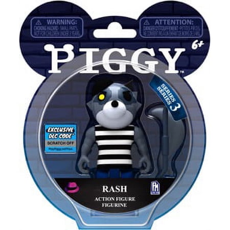 PIGGY - Rash Action Figure (3.25" Buildable Toy, Series 3) [Includes DLC Items]