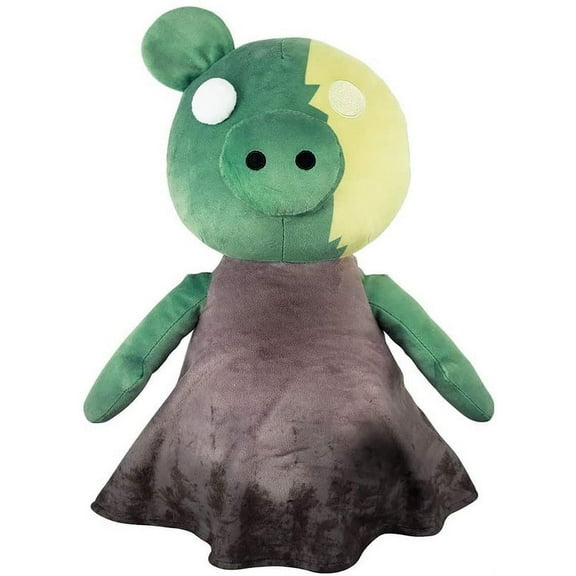 PIGGY ZomPiggy Plush Stuffed Animal Toy with Light Up Eye and Sounds, 13"