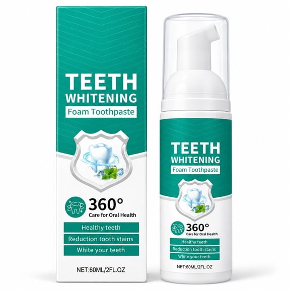 PIGOGI Foam Toothpaste for Comprehensive Daily Oral Care Gentle Stain Removal Fresh Mint Travel Size Healthy Smile 60ml