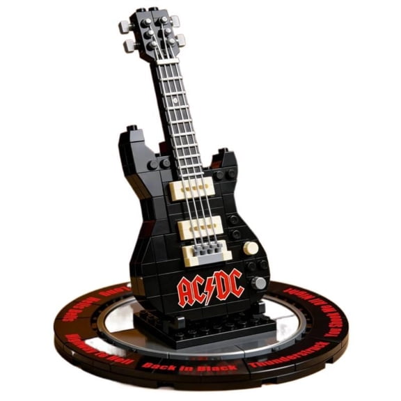 PIKACHY TOYS Building Block Guitar Model 400-800 Pieces ABS DIY Assembly Construction Toy for Adults Unisex