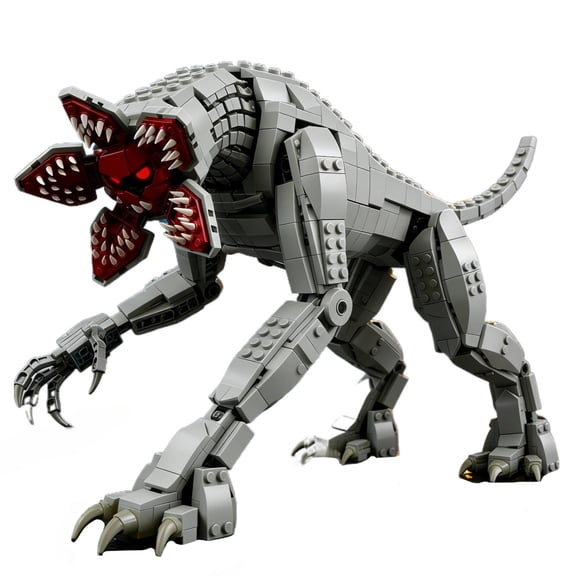 PIKACHY TOYS Building Blocks Animal Model Kit 400–800 Pieces DIY Small Particle Toy Demon Dog Stranger Things