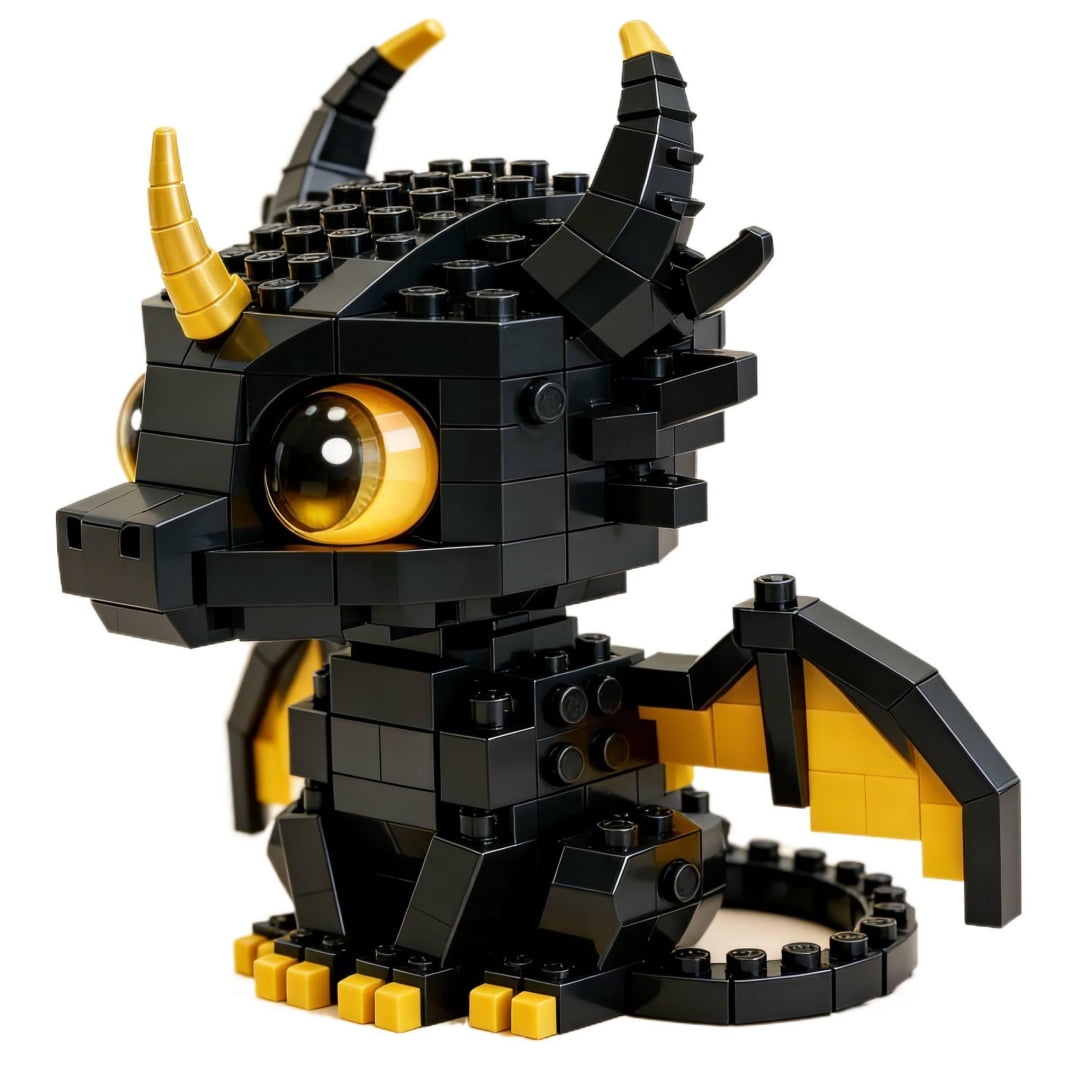 PIKACHY TOYS Dragon Building Blocks Set 800+ Pieces DIY Assembly ...