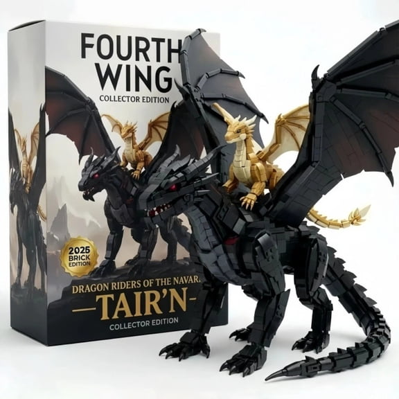 PIKACHY TOYS Dragon Building Blocks Set Compatible DIY Construction Toy 400-800 Pieces Flying Dragon Model Kit Unisex
