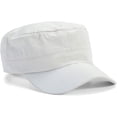 thumbnail image 1 of PIKADINGNIS Adjustable Unisex Flat Top Twill Classical Baseball Cap Military Hat 22-23.6 in Cadet Cap, 1 of 3