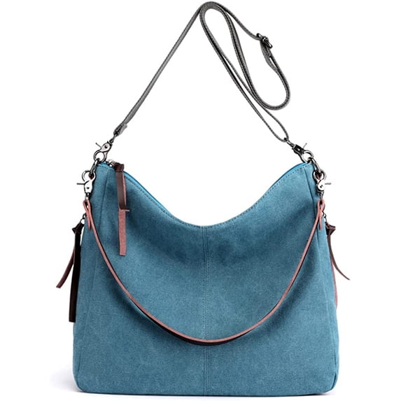 PIKADINGNIS Crossbody Bag for Women Canvas Shoulder Purse Large Capacity Messenger Satchel Tote Handbag
