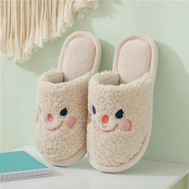 PIKADINGNIS Cute Slipper for Women Girls Fuzzy Slippers Women Kawaii  Slippers Indoor Outdoor Shoes Home Floor Slippers 