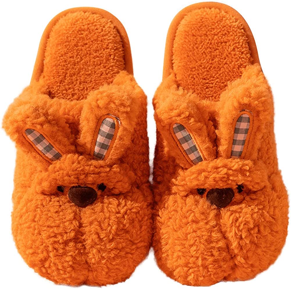 PIKADINGNIS Cute Animal Slippers For Women Warm Memory Foam Warm Plush