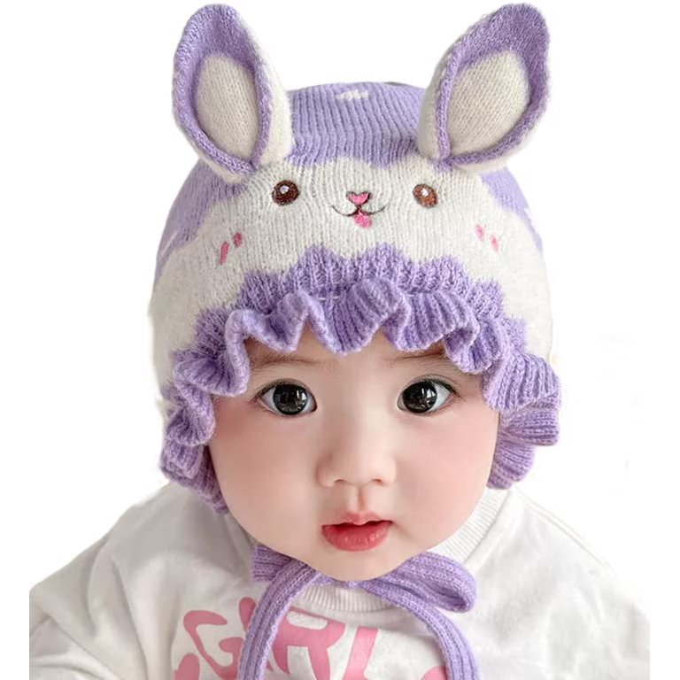 PIKADINGNIS Cute Knit Beanie Hat for Toddlers Baby Boys Girls Stretchy Warm  Winter Skull Cap Animal Style Wool Hat for Cold Weather