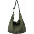 thumbnail image 1 of PIKADINGNIS Fashion Canvas Shoulder Bag for Women Men Teen Large Hobo Crossbody Bag Purse, 1 of 6