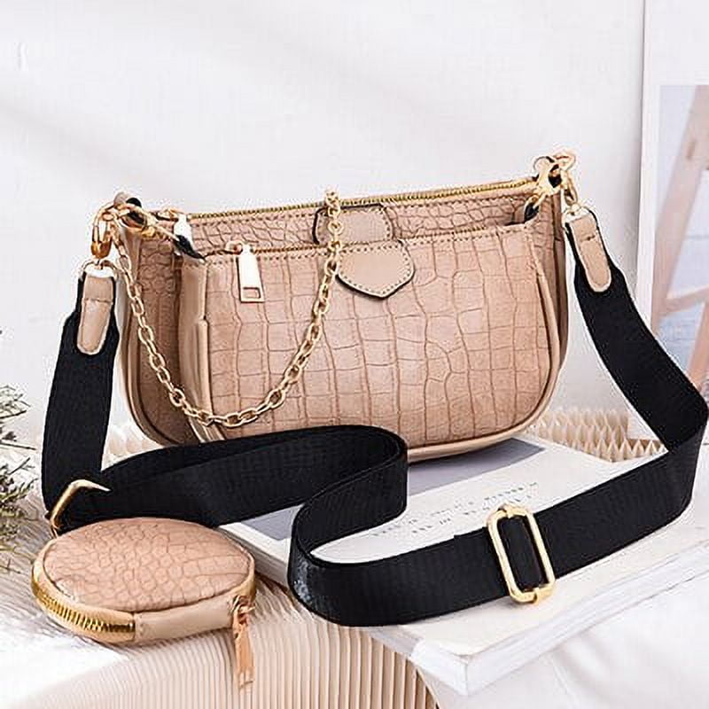 High Quality Real Leather Shoulder Straps For Womens Set Purse