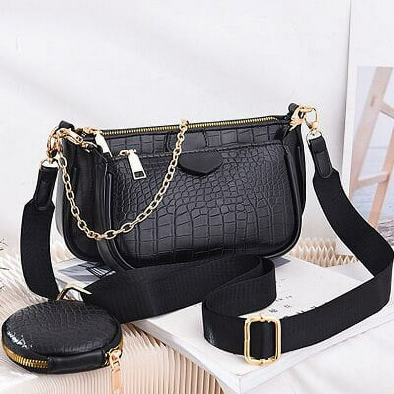Crocodile print sales crossbody bag