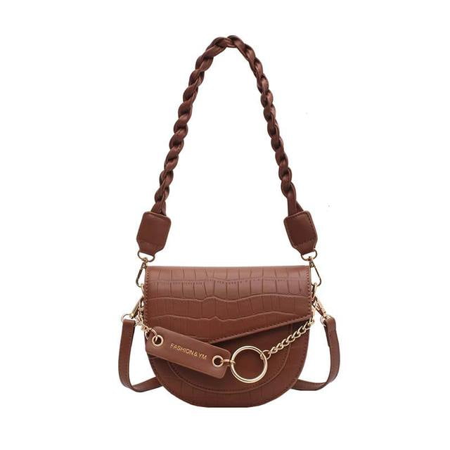 Famous Designer Luxury Brand Bags Women Crocodile Pattern Shoulder Bag PU  Leather Bags Ladies Casual Handbag Shoulder Bags Purse