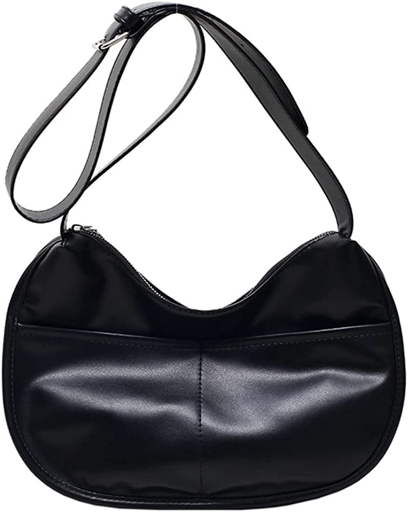 Women's Small Vegan Leather Crossbody Bag - Trendy Hobo Purse With Detachable Chain
